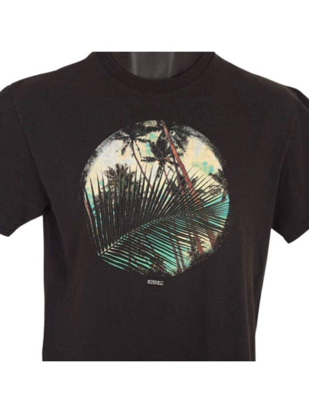 Ezekiel Surfer T Shirt Mens Size Medium Black Palm Trees Surfing